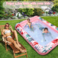 Premium Large Inflatable Tanning Pool Lounger Lake Flamingo Float Floaties For Adults - Comfortable Design With Cup Holders And