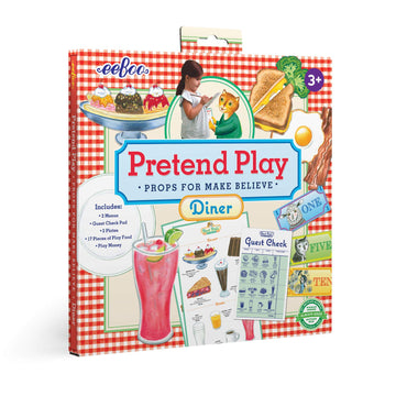 eeBoo: Best Pals' Diner Pretend Play Set, Allows for Creativity, and Imagination, Props for Make Believe, Perfect for Ages 3 and