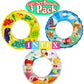 Intex Ocean Reef Transparent Swim Rings Dinosaurs,Mermaid Andbeach Gift Set Bundle-3 Pack