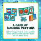 Genius Games Peptide Strategy Card Game | Teaches Amino Acids | Small Red Paper Model GOT1003