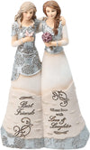 Pavilion Gift Company 6 Inch Double Angel Figurine - Beige Resin Best Friends Collectible Decor Model 82456