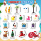 Soulchen 18 Pcs Christmas Aquarium Decorations Miniature Christmas Fish Tank Decorations Mini Resin Santa Clause Xmas Tree Figur