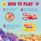 Educational Insights Ruby's Gem Quest Scissor Skills Game - Multi, Medium, Plastic, Ages 3+, Model 3087, Preschool Board Game