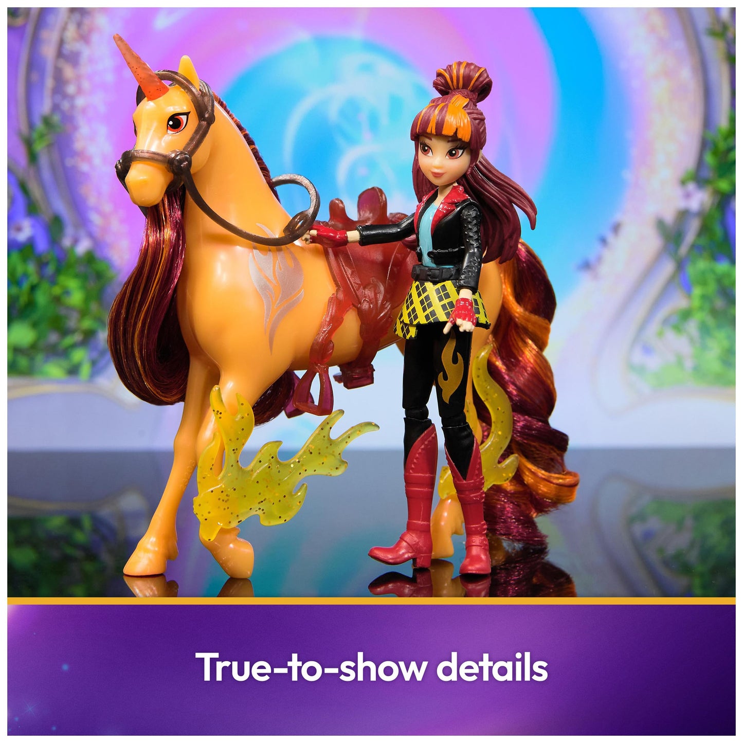 Unicorn Academy Valentina & Cinder Friendship Set - Dolls & Unicorn Toys, One Size, Plastic, Model 6072677, Great Gifts for Girls 4+