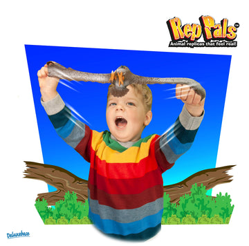 Rep Pals - Long Eared Owl, Stretchy Toy from Deluxebase. Super Stretchy Animal replicas That Feel Real, Great for Kids