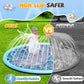 Splash Pad Sprinkler for Kids, 127'' Extra Large Non-Slip Baby Play Mat - 2 Colors, Dog Pool Toys, Toddler Outdoor Toys for Ages