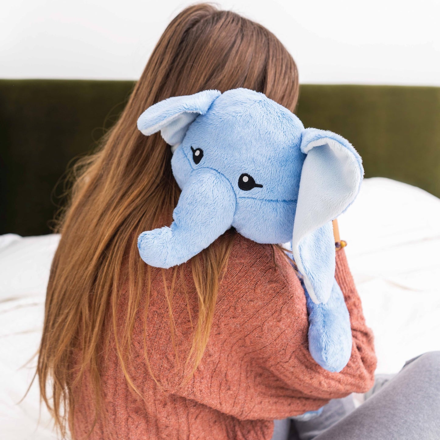 Hugimals 4.5 Lb Heavy Cute Weighted Comfort Plush Large Unscented Self Care Stuffed Animal For All Ages - Kids, Teens And Adults