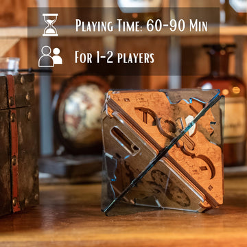 Puzzle Potato - Puzzle Box - 3D Brain Teaser Puzzle For Adults - Wooden Treasure Chest - Money Puzzle Box For Cash Gift - Escape