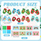 DoubleFill 48 Pcs Winter Gloves Suncatchers Craft Kits Ornaments DIY Stained Glass Effect Tissue Paper Kits Bulk for Window Deco