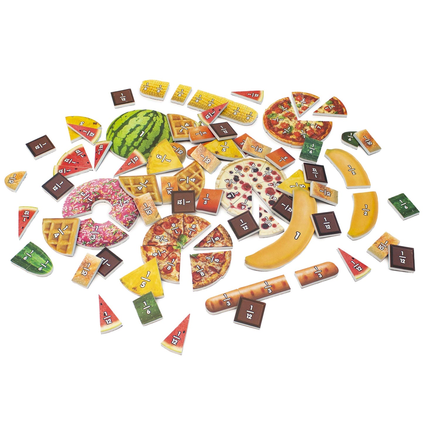 Junior Learning Food Fractions - Learn Fractions The Yummy Way, Multi