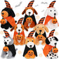 8 Pieces Plush Pets 5 Inch Stuffed Animals Bulk Assorted Cute Stuffed Pet Animal Plush Toys Small Plush Animals For Kids Halloween School Classroom Animal Themed Party Supplies Decors (Sitting Dog)