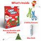 Skillmatics Scissor Skills Activity Book - Snip Snip Christmas, 25 Fun Cutting & Creative Activities for Preschoolers, 2 Child-S