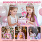 Funmission Princess Dress Up For Little Girl Toys, 9Pcs Dress Up Clothes For Girls, Princess Costume Girls, Girl Dress Up Clothe