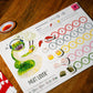 Kids Table Board Gaming Steam Up: A Feast of Dim Sum, Strategy Board Game, Cardboard, HBQ1102KTBG, Red and Green