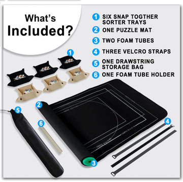 Jigsaw Puzzle Mat Roll Up 39.8X25.5 In 1500 1000 Pieces Puzzel Mats