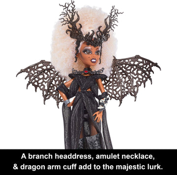 Monster High RuPaul Doll - Dragon Queen Collectible, Faux Leather Gown, Knee-High Boots, Wings, Multicolor, Model HRP91