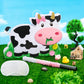 WERNNSAI Dairy Cow Piata - Farm Animal Party Game Cow Pinata for Girls Birthday Party Decorations Kids Happy Party Favor Supplie