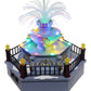 Top Treasures Christmas Village Pre-lit Fountain, Multicolor Ceramic, 7.1x7.1x6.7 In, Model 17 - Perfect for Holiday Decorations