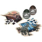 Jurassic World  2 Mystery Puzzle Bundle 46-Piece Jigsaw Activity Dinosaur Park Movie in Egg  for mature-themeds & Kids Ages 4 and up