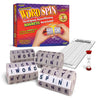 Geospace Word Spin Deluxe Family Edition for mature-themeds & Kids - The Award Winning Magnetic Word Game with 20 Magnetic Spin Wheels  Timer & Score Pad - Birthday Parties & Game Night Fun!