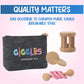 Giggles Montessori Eco-Friendly Wooden Baby Toys - Sensory Stimulation for 0-12 Months, Natural Color, Skill-Building & Cognitive Growth