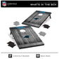 Wild Sports 2'X3' Mdf Wood Nfl Carolina Panthers Cornhole Set - Grey Wood Design