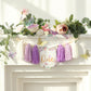 HODIHIWI Handmade Butterfly Flower 1st Birthday High Chair Banner Purple Party Decoration For Girls Boys Wall Hangings Decorativ
