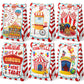 Hapibidesign Circus Party Favor Bags - 24 Pcs Carnival Party Candy Bags With Stickers - Carnival Goodie Gift Treat Bags - Waterc