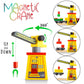 Kipipol Wooden Train Set – 38 Pcs for Toddlers – Multicolor with Crane & Tracks – Fits Thomas Brio IKEA Melissa & Doug