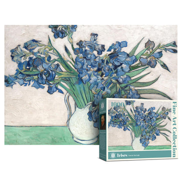 Antelope - 1000 Piece Puzzle For Adults, Irises, By Vincent Van Gogh, 1890 - Officially Licensed, Jigsaw Puzzles 1000 Pieces, High Resolution, Matte Finish, No Dust