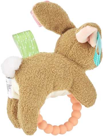 Taggies Teether Baby Rattle, 6', Harmony Bunny
