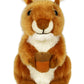 Ice King Bear Reaistic Red Squirrel Stuffed Animal Plush Toy (With Nut)