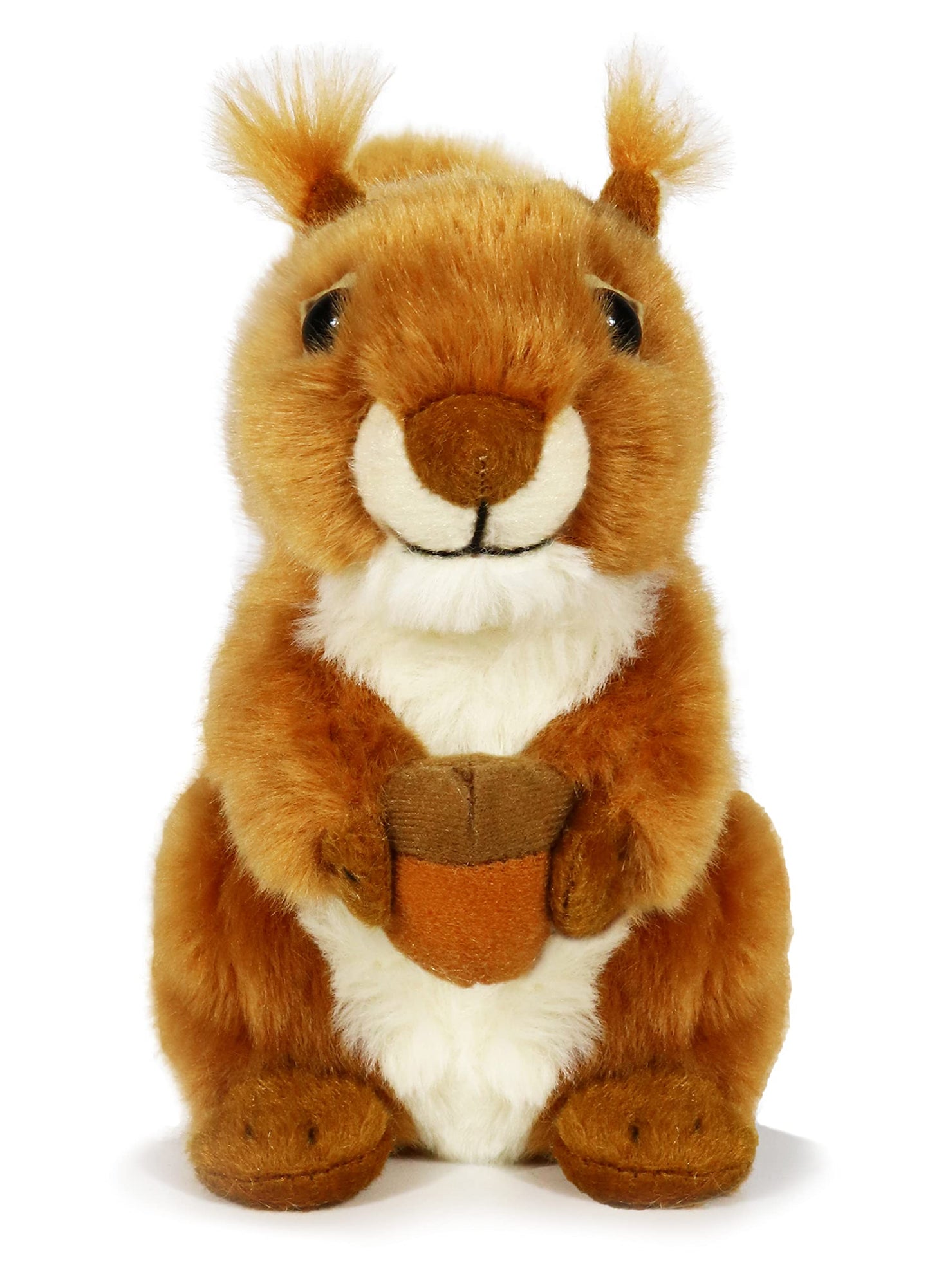 Ice King Bear Reaistic Red Squirrel Stuffed Animal Plush Toy (With Nut)