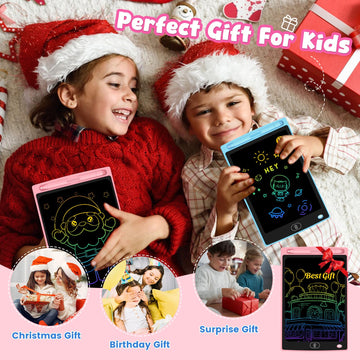 3 Pack LCD Writing Tablet for Kids - Erasable and Reusable Toddler Doodle Board in 8.5 inch, Ideal Drawing Pad for Learning Toy