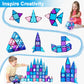 NVHH Magnetic Building Blocks Set - 47pcs 3D Castle Princess Toys for Kids Age 2-8 - Multicolor Educational Fun