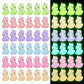 Fuyamp 60Pcs Luminous Mini Resin Unicorn Miniature Glow In The Dark Tiny Unicorn Ornament Diy Charms For Garden, Landscape, Aqua