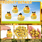 Suzile 50 Pcs Mini Resin Bee Ducks Tiny Resin Animals Figures Small Little Bee Ducks Miniature Gift Decor For Garden Landscape D