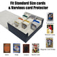 WTVIDAS MTG Card Deck Box - 2400+ Card Storage Box with 4 Supporters & 10 Colorful Dividers for Magic The Gathering Cards,Comman