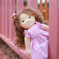 Blissfulpixie Handmade Waldorf Doll- Amy 12'', Soft Girl Rag Doll With Cute Stuffed Plush, Ideal First Doll For Babies & Toddler