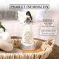 Pavilion Gift Company - Stars In The Sky - 9'' Ebony African American Angel Figurine Religious Memorial Bereavement In Memory Lo