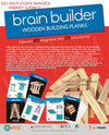 Adian Brain Builder Wooden Building Planks Set2, Stem Toy, 20 Wooden Planks With 30 Puzzle Cards, For Ages 7+