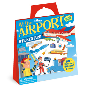 Peaceable Kingdom Sticker Fun! At the Airport Reusable Sticker Tote