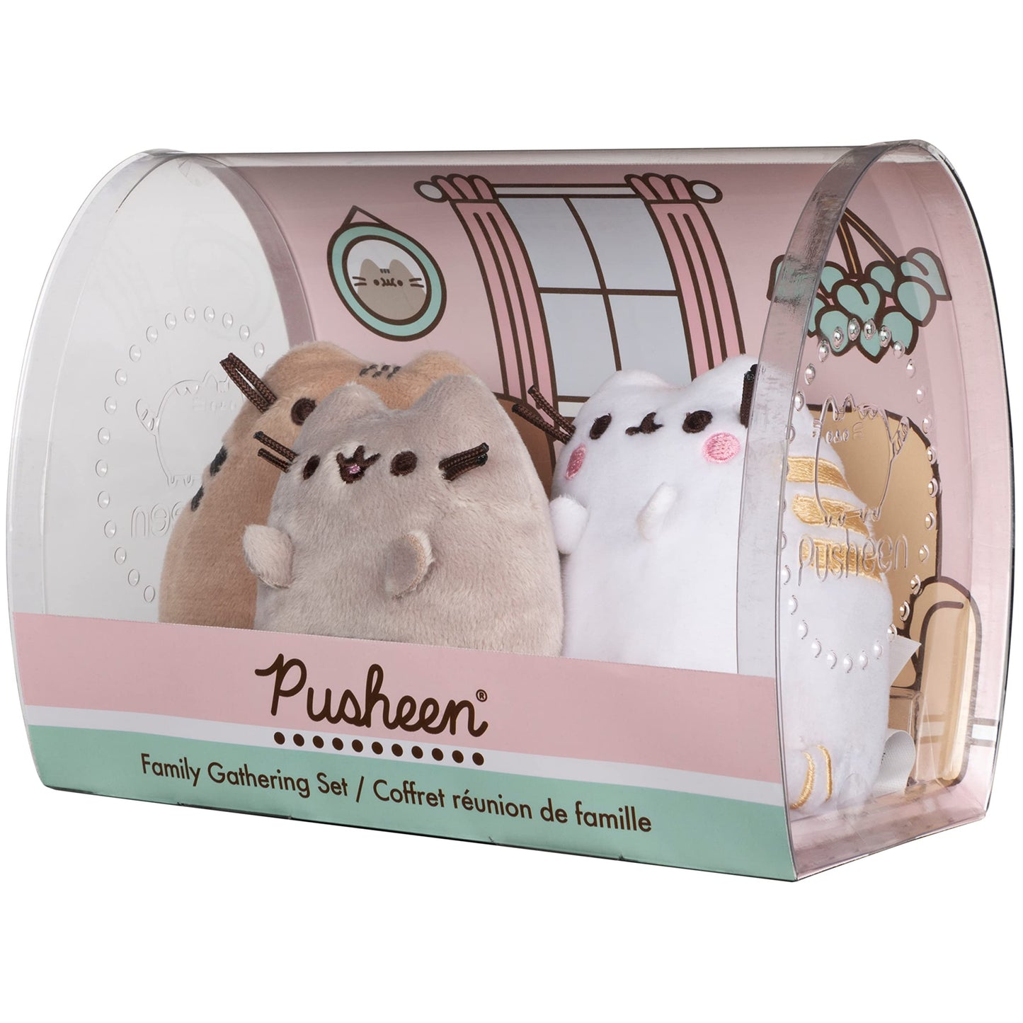 GUND Pusheen Family Gathering Set of 3 Plush Cats - High Quality Materials, Model 6056171, Perfect for Collectors
