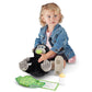 Melissa & Doug 11-Inch Baby Gorilla Plush Stuffed Animal with Pacifier, Diaper, Baby Bottle - Multi Color, Model 30451