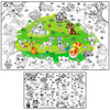 ALEX Art Jumbo Coloring Poster Cute Cats and Dogs - Giant Coloring Posters for Kids - Fun Large Poster to Color for Table Floor 