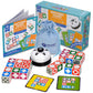 Funtactics Wooden Matching Game Puzzle 3.0 Games, Pattern Block Match Puzzles Building Cubes With Bell For Kids And Adults Toys Board Games For Family Night 5 Players