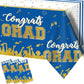 Chiazllta Set Of 3 Graduation Tablecloths Class Of 2024 Congrats Grad Blue Graduation Party Tablecover Decorations Party Supplie