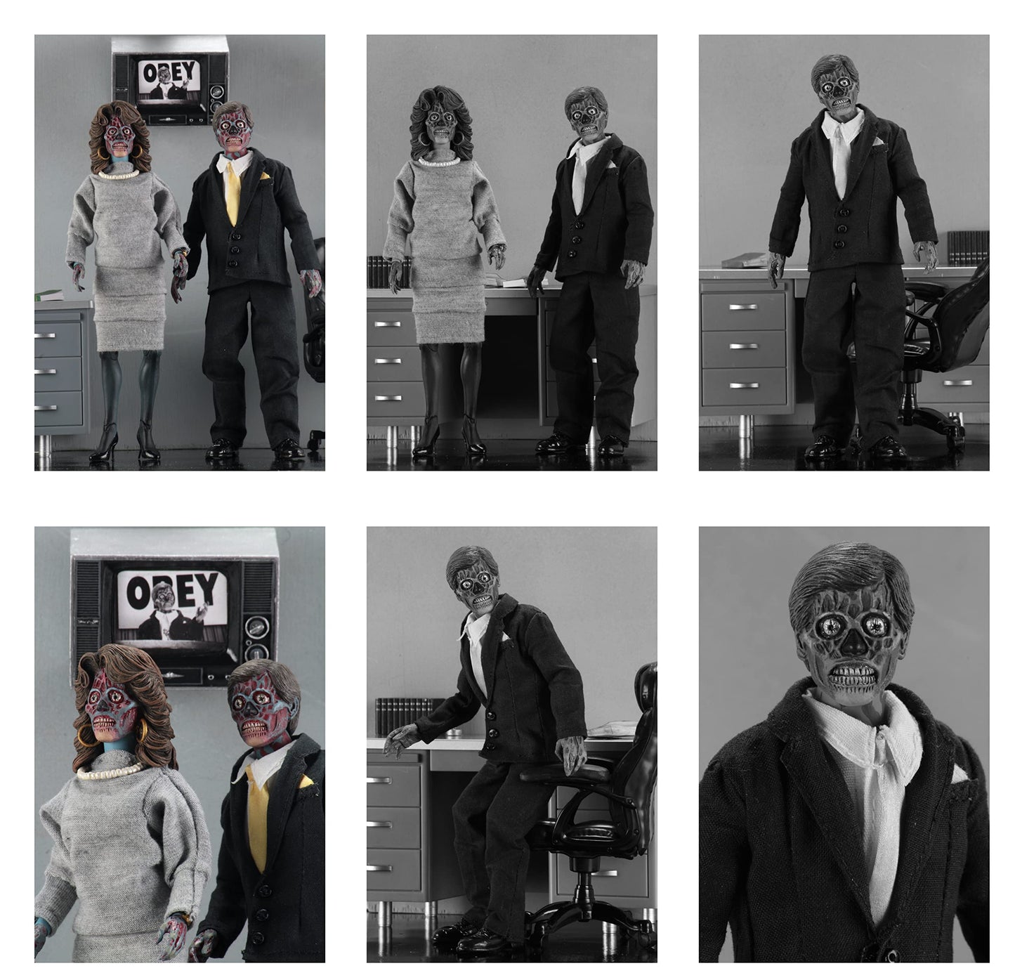 Neca They Live: Aliens 8 Inch Retro Action Figure 2 Pack