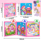 Lovestown Magnetic Puzzles For Toddlers, 48Pcs Fairytale Travel Puzzle Book, 3 In 1 Educational Learning Magnets For Kids, Ideal Road Trip Activities Toys For Boys And Girls
