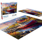 Buffalo Games 500 Piece Jigsaw Puzzle - Old Boathouse - Large Multicolor - Challenging Adult Puzzle - Model 37009